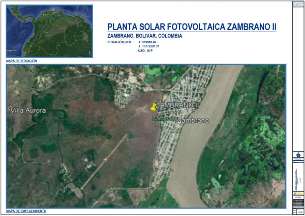 ZAMBRANO Project PV plant on grid connection