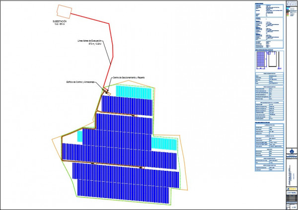 ZAMBRANO Project PV plant on grid connection